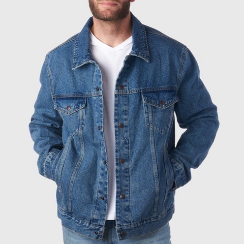Мужские куртки Alpine Swiss Derek Classic Denim Trucker Jacket DNM 2XL