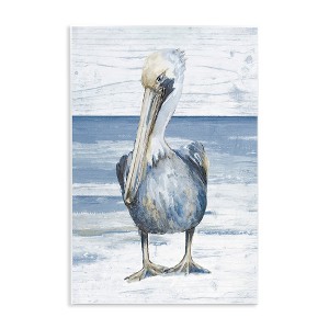 Stupell Industries Rustic Nautical Pelican Wall Plaque Art, 13" x 19" - 1 of 4