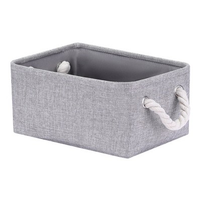 Unique Bargains Fabric Collapsible Sturdy Spacious Storage Bins 3 Pcs