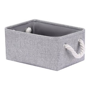 Unique Bargains Fabric Collapsible Sturdy Spacious Storage Bins 3 Pcs - 1 of 4