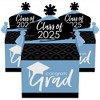 Big Dot of Happiness Light Blue Grad - Best is Yet to Come - Treat Box Party Favors - 2025 Light Blue Graduation Party Goodie Gable Boxes - Set of 12 - 2 of 4