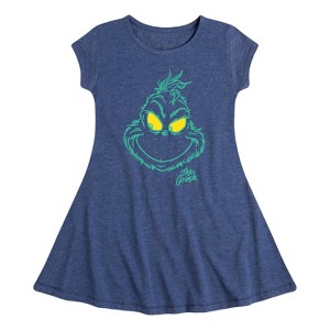 Girls' - Dr. Seuss -  Fit & Flair Cap Sleeve Dress - 1 of 3