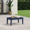 WestinTrends Malibu Low Outdoor HDPE Patio Rectangle Coffee Table - 2 of 4