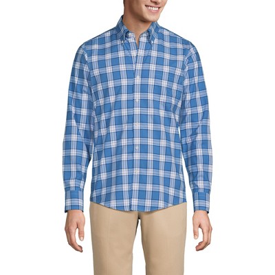 Lands' End Men's Tailored Fit No Iron Twill Long Sleeve Shirt