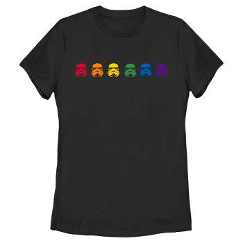 Adult Star Wars Large Rainbow Pride Stormtrooper T-shirt - Black - 2x ...