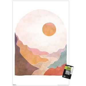 Trends International Reinders: Abstract - Mountain Landscape Unframed Wall Poster Prints - 1 of 4