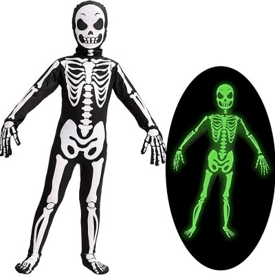 Joyfy Boy Halloween Costume, Halloween Skelebone Costume, Kids Skeleton Outfit, Bone Jumpsuit