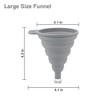 MOVSSOU Kitchen Funnel Set of 4 Silicone Funnel Foldable Food Funnel Collapsible - 3 of 4