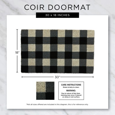 Festive Coir Christmas Outdoor Doormat 18x30"