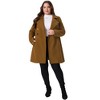 Agnes Orinda Women's Plus Size Winter Fashion Double Breasted with Pockets Warm Pea Coats - 3 of 4