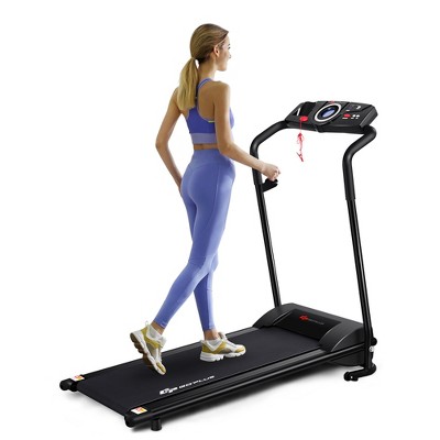 Costway 1HP Electric Treadmill Folding Motorized Power Running Machine Fitness