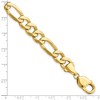 Black Bow Jewelry 10mm 14k Yellow Gold Flat Figaro Chain Bracelet - 4 of 4