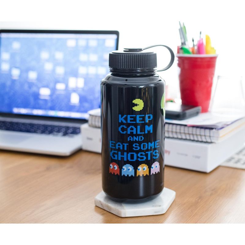 Just Funky Pac-Man "Keep Calm and Eat Some Ghosts" Plastic Water Bottle | Holds 32 Ounces, 5 of 7
