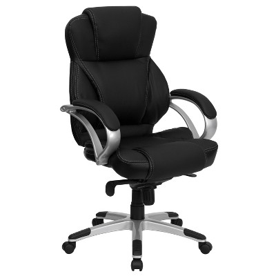 Flash Furniture High Back Black LeatherSoft Contemporary Executive Swivel Ergonomic Office Chair