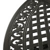 Sapphtopaz Patio Outdoor Table Aluminum Patio Dining Table Outdoor Dining Table Picnic Table with Woven Accents for Garden, Yard, Lawn, Patio - 2 of 4