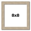 PosterPalooza | 8x8 Thin Barnwood Picture Frame, UV Acrylic, 2 Finishes - Grey and Black - 2 of 4