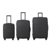INFURNIC Bag And Luggage Sets 3 Piece Hard Shell Suitcase Set, Lightweight Suitcase with Wheels for Travel Business, Black , 20.87"*11.61"*30.31" - 2 of 4