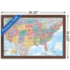 Trends International USA Map 2023 Framed Wall Poster Prints - 3 of 4