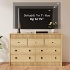 Dresser for Bedroom, Wooden Fluted Chest of Drawers, Modern Oak Storage Organizer - 4 of 4