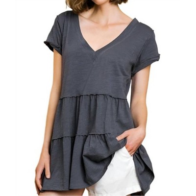 Women's Tiered Ruffle Tunic - umgee