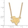 Black Bow Jewelry 10k Yellow Gold Texas A&M Aggies NCAA Necklace 18 Inch - 2 of 4