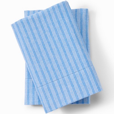 Lands' End Luxe Flannel Printed Pillowcases