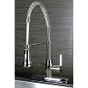 Modern Spiral Pull Down Kitchen Faucet Chrome - Kingston Brass: 1 Hole Sink Mounted, 2.5 GPM, Single Handle - 2 of 2