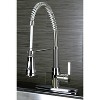 Modern Spiral Pull Down Kitchen Faucet Chrome - Kingston Brass - image 2 of 2