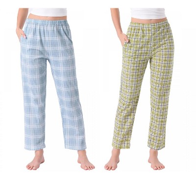 yellow plaid/blue plaid