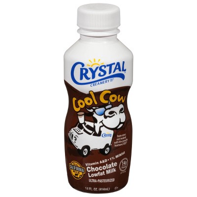Crystal Cool Cow 1% Lowfat Chocolate Milk - 14 fl oz