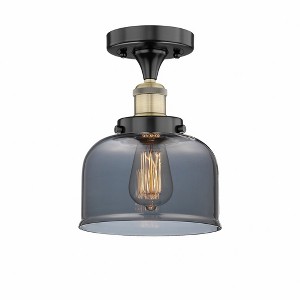 Bell - 1 Light Semi-Flush Mount In Industrial Style-8.25 Inches Tall and 6.5 Inches Wide - 1 of 1