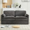 RISOKEYS 68.1" Cozy Upholstered Loveseat Sofa - Oversized Comfy Comfy Cloud Sofa Double Cushion Sofa Plush Cushion Sofa Couch for Living Room, Grey - 2 of 4