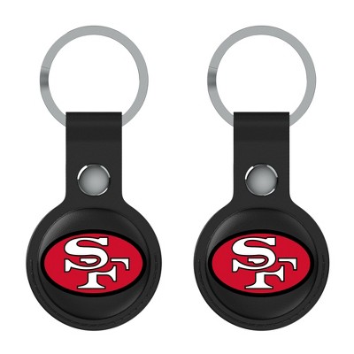 Keyscaper NFL NFC Historic Teams Insignia Black Airtag Holder 2-Pack