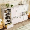 Polibi Queen Wall Bed with Convertible Storage Tower - 4 of 4