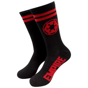 Mens Star Wars Empire Red Symbol Crew Socks - 1 of 4