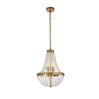 Elegant Lighting Valeria 5 - Light Pendant in  Brass