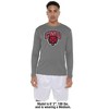 Central Washington University Adult Sport Long Sleeve Shirt Primary Logo, Athletic Heather - 3 of 4