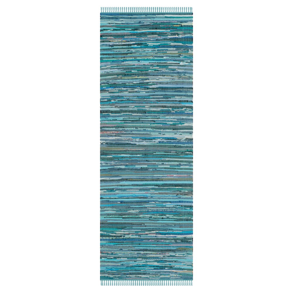 Huddersfield Runner - Blue/Multi (2'3inx7' ) - Safavieh