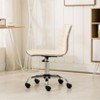 Roundhill Furniture Fremo Chromel Adjustable Air Lift Office Chair, Beige - 3 of 4