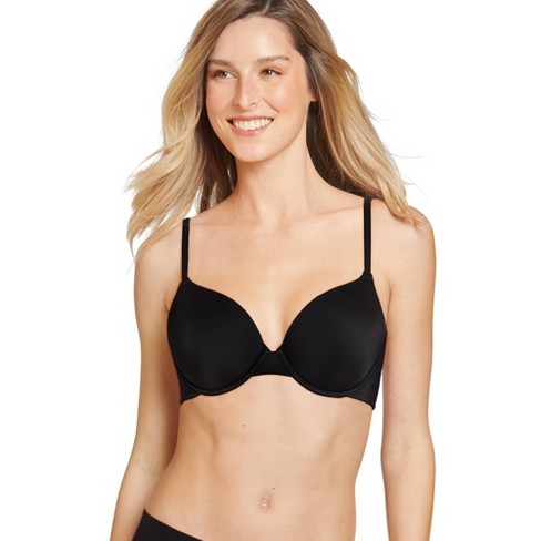 Jockey Women's Smooth & Sleek Microfiber Demi Coverage Underwire 36DD Black  Night