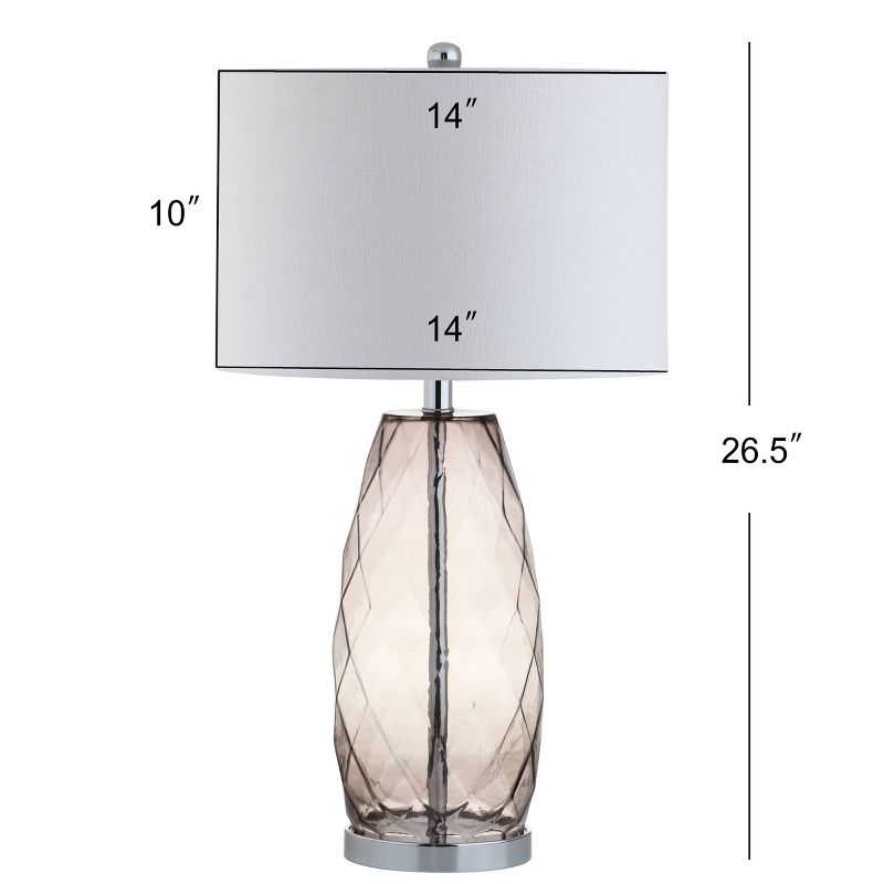 26.5" Glass/Metal Juliette Table Lamp (Includes Energy Efficient Light Bulb) - JONATHAN Y, 5 of 6