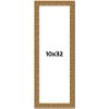 PosterPalooza | Panoramic Sculpted Black Picture Frame - UV Acrylic, Foam Board Backing, Hanging Hardware - 2 of 4