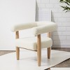Jackie Curved Back Accent Chair - SFV5038 - Safavieh Couture - 2 of 4