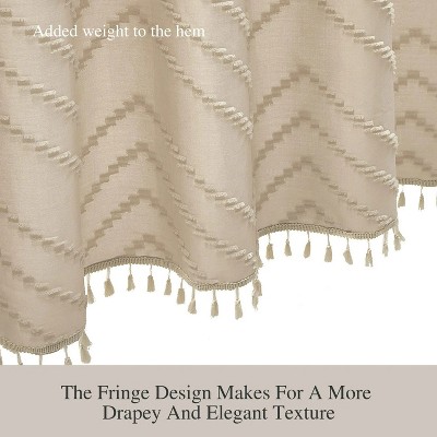 LunaLulinlk Beige Shower Curtains