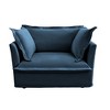 NicBex Couches for Living Room Single Deep Seat Sofa Couch Fabric Slip-covered Armchair with 1 Big Back Cushion and 2 Big Toss Pillows - 3 of 4