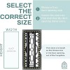 Home Intuition Victorian Floor Vent Cover 4X12 Inch Floor Register with Mesh Cover Trap Heat and Air Walkable Metal Vent for HVAC Duct,Light Grey - 4 of 4