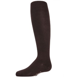 Memoi Girls' Soft Pima Cotton Opaque Tights - 1 of 2