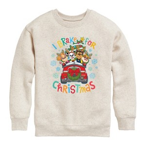 Boys' - Paw Patrol - I Brake For Christmas Graphic Long Sleeve Fleece Sweatshirt - 1 of 4