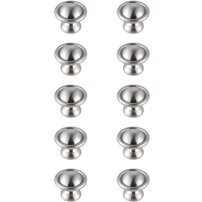 Elegant Lighting Kadea 1.2Inch Diameter Brushed Nickel Mushroom Knob Multipack (Set of 10)