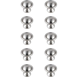 Elegant Lighting Kadea 1.2Inch Diameter Brushed Nickel Mushroom Knob Multipack (Set of 10) - 1 of 4